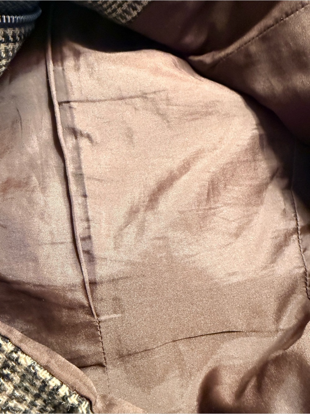 Patchwork Tweed Vest in Brown & Gray - International Scene - Picture 8 of 8